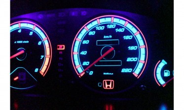 Тюнинговые накладки на шкалы приборов Honda Accord Coupe 1994-1998 фото