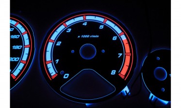 Тюнинговые накладки на шкалы приборов Honda Accord Coupe 1994-1998 фото
