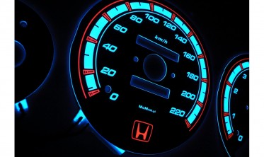 Тюнинговые накладки на шкалы приборов Honda Accord Coupe 1994-1998 фото