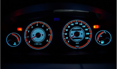 Плазмові накладки в щиток приладів Honda Civic 1995-2000 5D вер. 1 фото