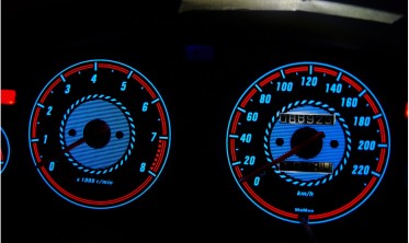Плазмові накладки в щиток приладів Honda Civic 1995-2000 5D вер. 1 фото