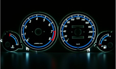 Тюнинговые накладки на панель приборов Honda Civic 1995-2000 5D вер. 2 фото