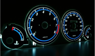 Тюнинговые накладки на панель приборов Honda Civic 1995-2000 5D вер. 2 фото