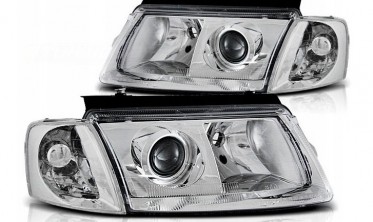 Фари передні з лінзами VW Passat B5 хром фото