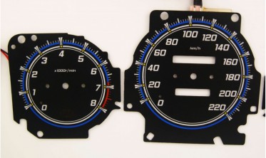Плазменные накладки на панель приборов Honda Civic EJ9 1996-2000 вер. 4 фото