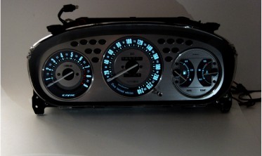 Накладки на панель приладів 3D стиль Honda Civic 1996-2000 фото