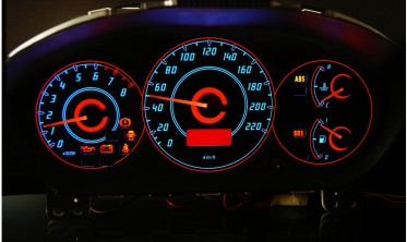 Плазменные накладки в приборку Honda Civic 2001-2005 вер. 1 фото