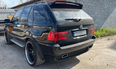 Тюнинговые задние фонари BMW X5 E53 red/smoke фото
