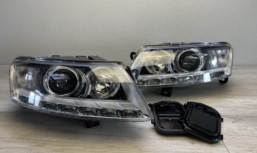 Тюнінгові фари Depo для Audi A6 C6 дорестайл під ксенон фото