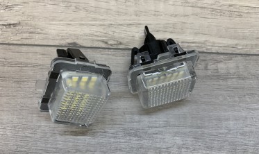 LED подсветка номера Mercedes W204, W212, C207, C216, W221 фото