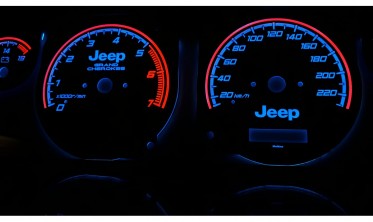 Тюнинговые накладки в щиток приборов Jeep Grand Cherokee 1995-1999 вар. 1 фото