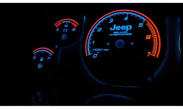 Тюнинговые накладки в щиток приборов Jeep Grand Cherokee 1995-1999 вар. 1 фото