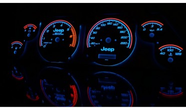 Тюнинговые накладки в щиток приборов Jeep Grand Cherokee 1995-1999 вар. 1 фото