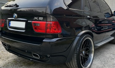 Тюнинговые задние фонари BMW X5 E53 red/smoke фото