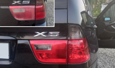 Тюнинговые задние фонари BMW X5 E53 red/smoke фото