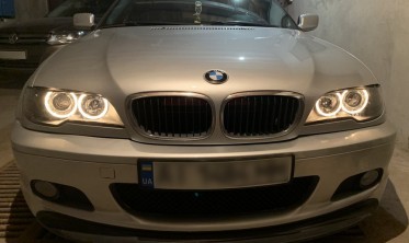 Фары передние с кольцами и линзами BMW E46 FL coupe/cabrio фото