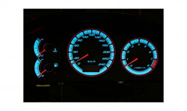 Тюнинговые накладки в щиток приборов Mazda 323F BA фото