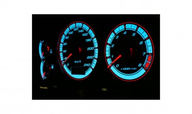 Тюнинговые накладки в щиток приборов Mazda 323F BA фото