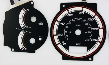 Тюнинговые накладки в щиток приборов Mazda 323F BA фото