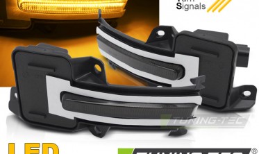 Тонированные LED повороты в зеркала HONDA CIVIC X фото