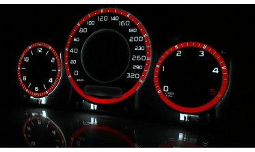 Накладки на шкали приладів Mercedes CLK W209, E W211, CLS W219 вар. 5 фото