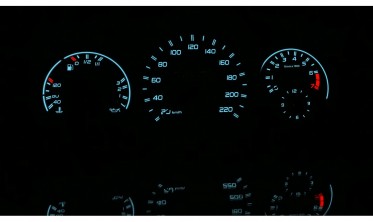 Накладки, що світяться, в щиток приладів Mercedes W124 / W126 вар. 1 фото