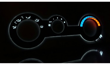 Светящиеся накладки на панель управления отопителем Mitsubishi Eclipse 2G фото
