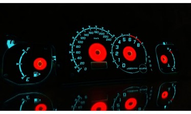 Светящиеся накладки на панель приборов Mitsubishi Eclipse 3G вер. 2 фото