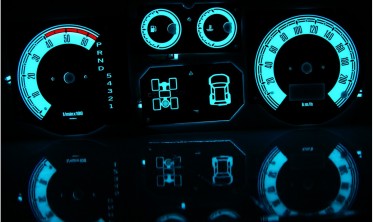 Тюнінгові накладки на шкали приладів Mitsubishi Pajero 1999-2006 вер. 1 фото