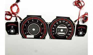 Накладки, що світяться, на шкали приладів Nissan 100NX фото