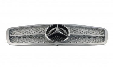 решітка радіатора AMG стиль в Mercedes C-Class W203 (SL Chrome) фото