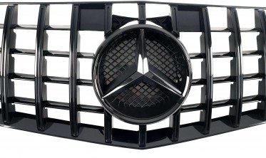 Глянсова тюнінгова решітка для Mercedes E-Class W212 (GT Panamericana) фото