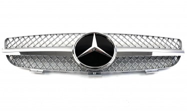 Хромовані радіаторні решітки в Mercedes CLK-Class W209 (SL-Look) фото