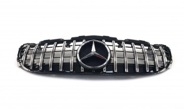 Решітка радіатора в Mercedes SLC-Class R172 (GT Chome Black) фото