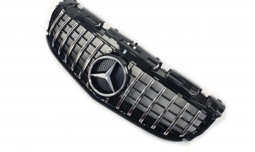 Решітка радіатора в Mercedes SLC-Class R172 (GT Chome Black) фото