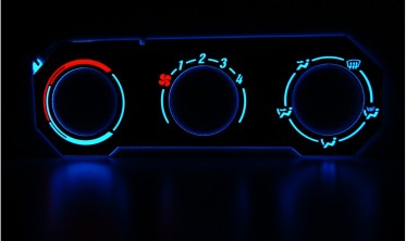 Тюнинговые накладки на панель управления отопителем Opel Astra G фото