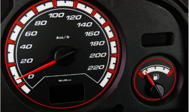Накладки на шкали приладів Opel Astra G Coupe вер. 2 (чорні) фото