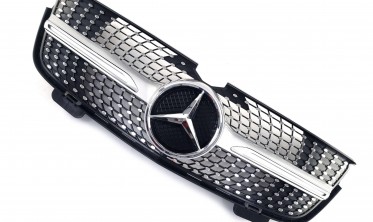 Серая радиаторная решетка для Mercedes GL-Class X164 (Diamond) фото