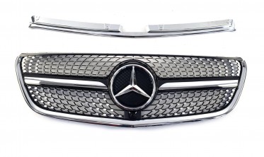Хром решетка для Mercedes Vito W447 (Diamond) фото
