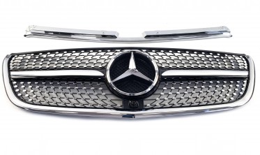 Хромована решітка для Mercedes Vito W447 (Diamond) фото