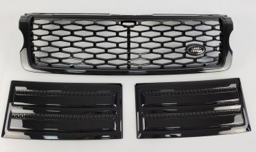 Радиаторная решетка с жабрами для Range Rover Vogue L405 фото