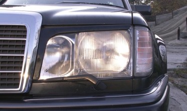 Накладки на фары (реснички) Mercedes W124 фото