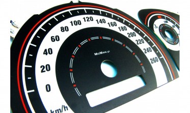 Тюнінгові накладки на шкали приладів Opel Vectra B післярестайл вер. 1 фото