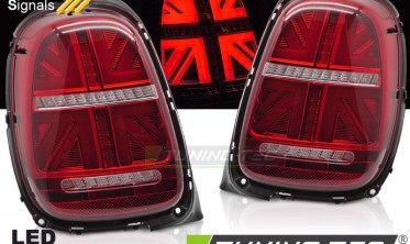 Задние диодные фонари MINI COOPER F55, F56, F57 RED WHITE фото