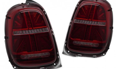 Тюнинговые LED фонари задние MINI COOPER F55, F56, F57 RED SMOKE фото