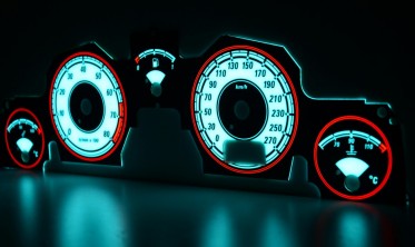 Светящиеся накладки в приборку Peugeot 406 дорестайл фото