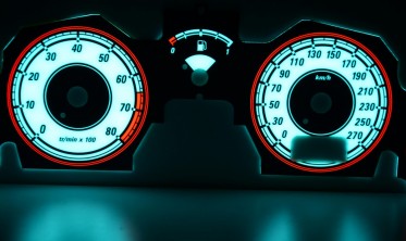 Светящиеся накладки в приборку Peugeot 406 дорестайл фото