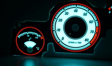 Светящиеся накладки в приборку Peugeot 406 дорестайл фото