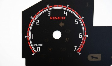 Плазменные накладки на панель приборов Renault Clio 3 вер. 3 фото