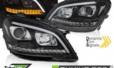 Фари передні Mercedes ML W164 рестайл з динамічними LED поворотами фото